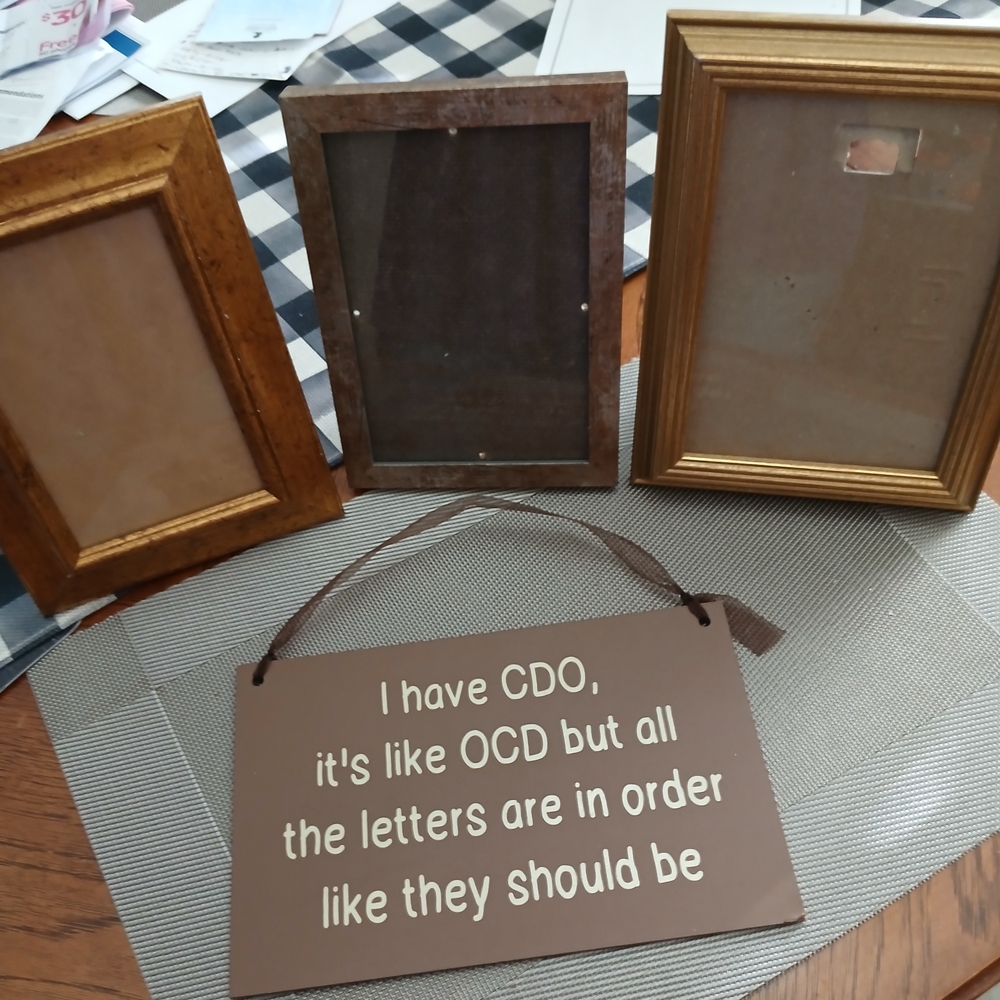 Unbranded Brown Decorative Sign - 'I have CDO' Wall Plaque
